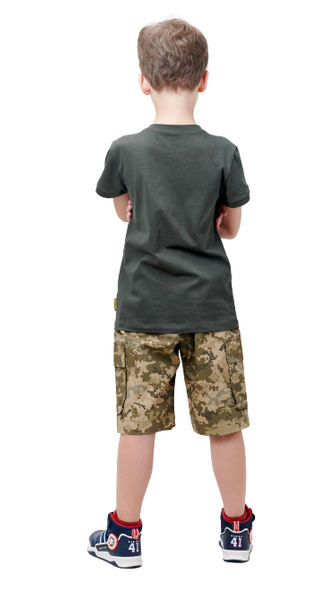 Дитячі камуфляжні шорти ARMY KIDS RANGER камуфляж Піксель 104-110 23-617 фото