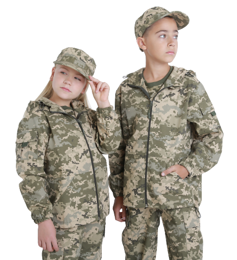 Кепка детская армейская полевая камуфляж Пиксель 23-907 фото