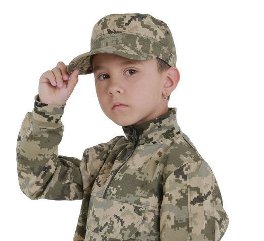 Кепка детская армейская полевая камуфляж Пиксель 23-907 фото