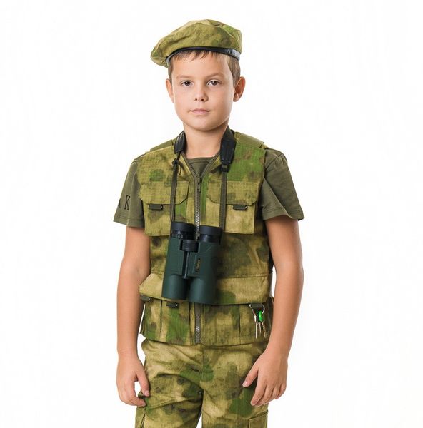 Жилет тактичний дитячий Сталкер для хлопчиків камуфляж A-TACS 15-510 фото