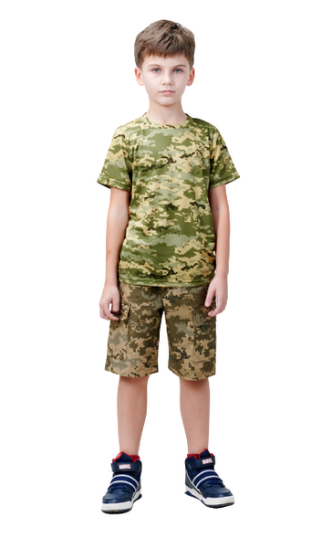 Дитячі камуфляжні шорти ARMY KIDS RANGER камуфляж Піксель 104-110 23-617 фото