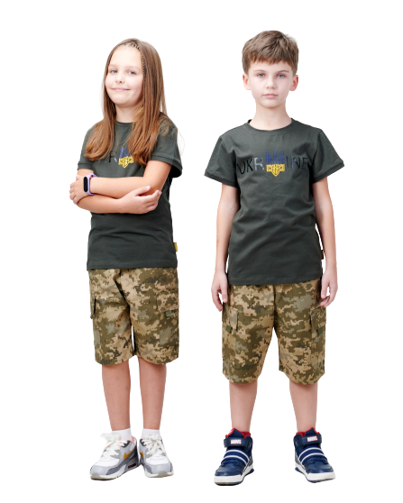Дитячі камуфляжні шорти ARMY KIDS RANGER камуфляж Піксель 104-110 23-617 фото