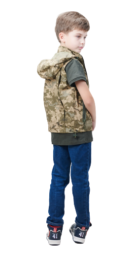 Жилет дитячий ARMY KIDS Скаут камуфляж Піксель 104-110 23-517 фото