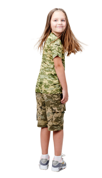 Дитячі камуфляжні шорти ARMY KIDS RANGER камуфляж Піксель 152-158 23-617 фото