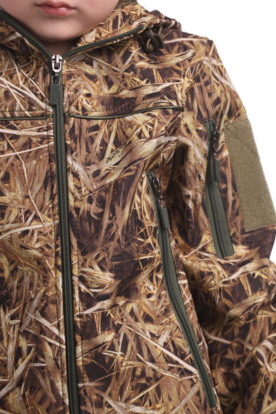Дитячий теплий камуфляжний костюм ArmyKids Скаут Soft-Shell Очерет 116-122 21-4730 фото