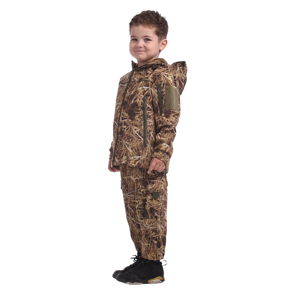 Дитячий теплий камуфляжний костюм ArmyKids Скаут Soft-Shell Очерет 116-122 21-4730 фото