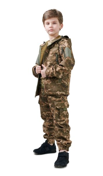 Костюм детский ARMY KIDS Скаут Soft-Shell теплый камуфляж Пиксель 21-4707Т фото