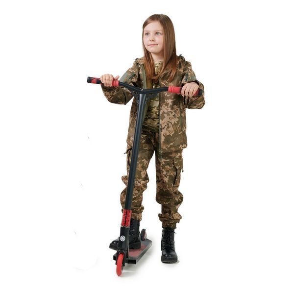 Тёплый детский военный костюм ArmyKids Скаут Soft-Shell Пиксель 116-122 21-4707Т фото