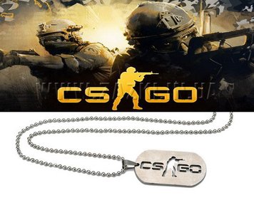 Кулон жетон Counter-Strike CS:GO колір Срібло 18-041 фото