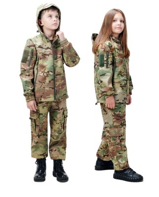 Children's suit ARMY KIDS Scout Soft-Shell warm camouflage Multicam 116-122