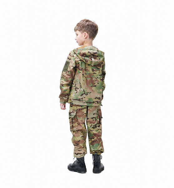 Тёплый детский военный костюм ArmyKids Скаут Soft-Shell Мультикам 116-122 23-4705 фото