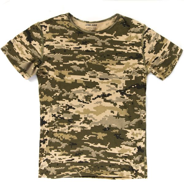 Дитячий камуфляж комплект футболка штани кепка ARMY KIDS Скаут Піксель 18-707 ФБК фото