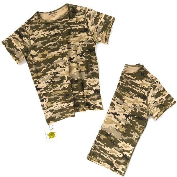 Дитячий камуфляж комплект футболка штани ARMY KIDS Скаут Піксель 18-707 ФБ фото