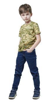 Футболка дитяча ARMY KIDS камуфляж Піксель Air Touch 140 23-807 фото